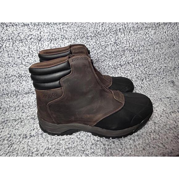 PROPET Men\'s Blizzard Mid Zip Brown/Black Boots M3792 Size 14 3E Wide main image 8